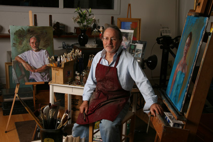 Jim Truby in his studio